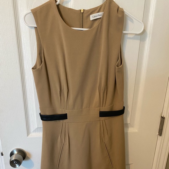 Calvin Klein tan dress - Picture 1 of 2